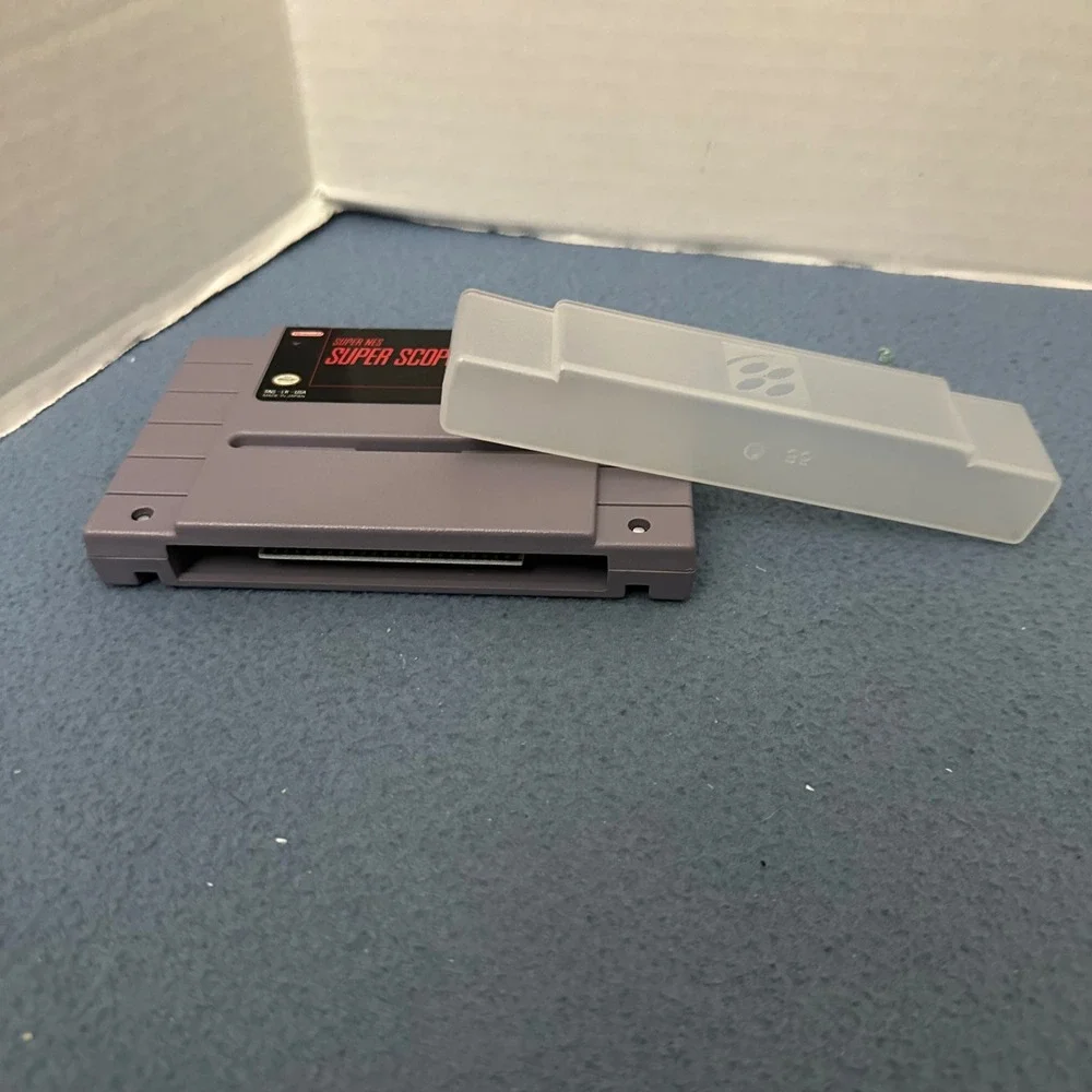 Super Nintendo SNES Super Scope 6 Game Cartridge SNS-LR-USA with Dust Cover
